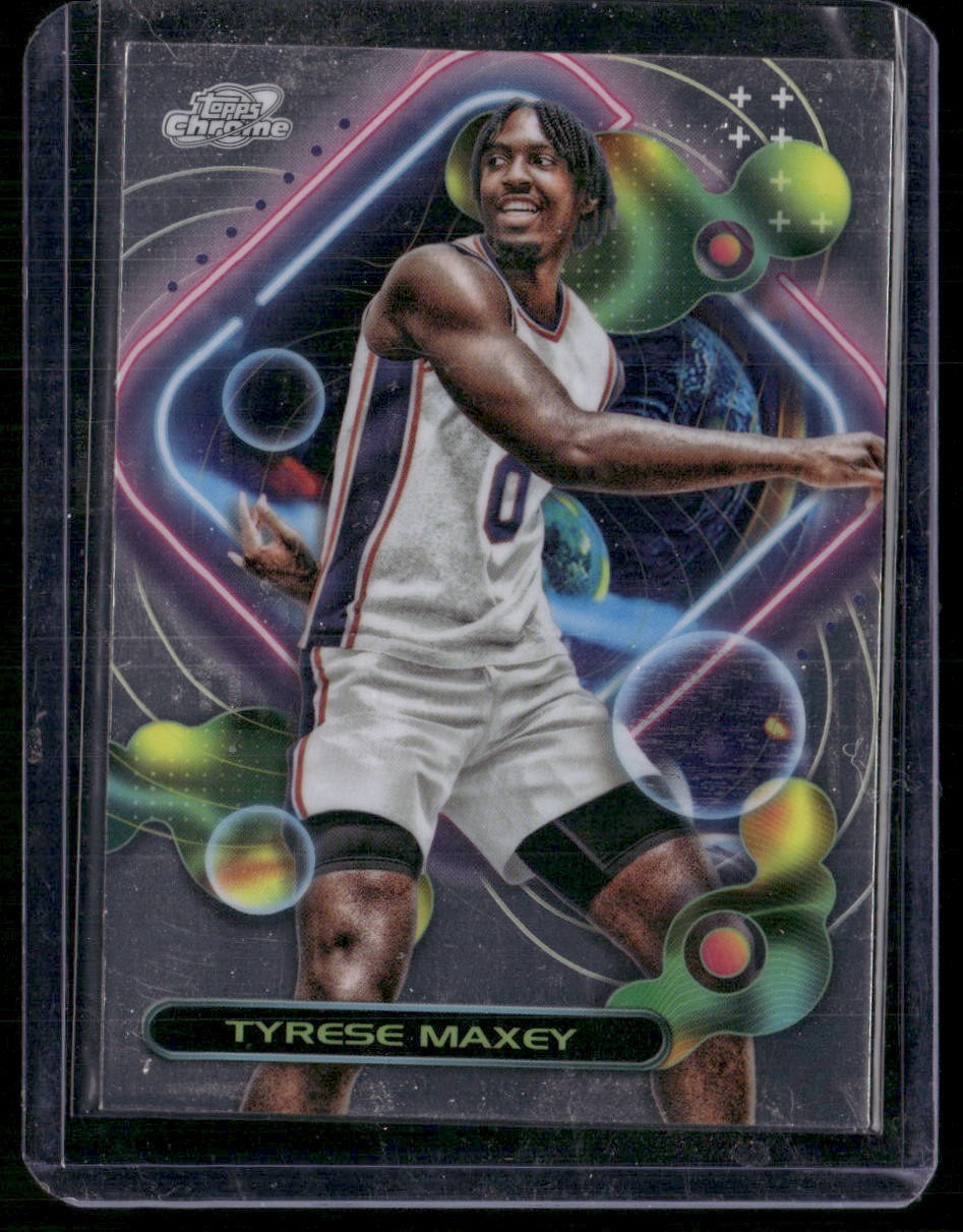 2023-24 Topps Chrome Cosmic #96 Tyrese Maxey