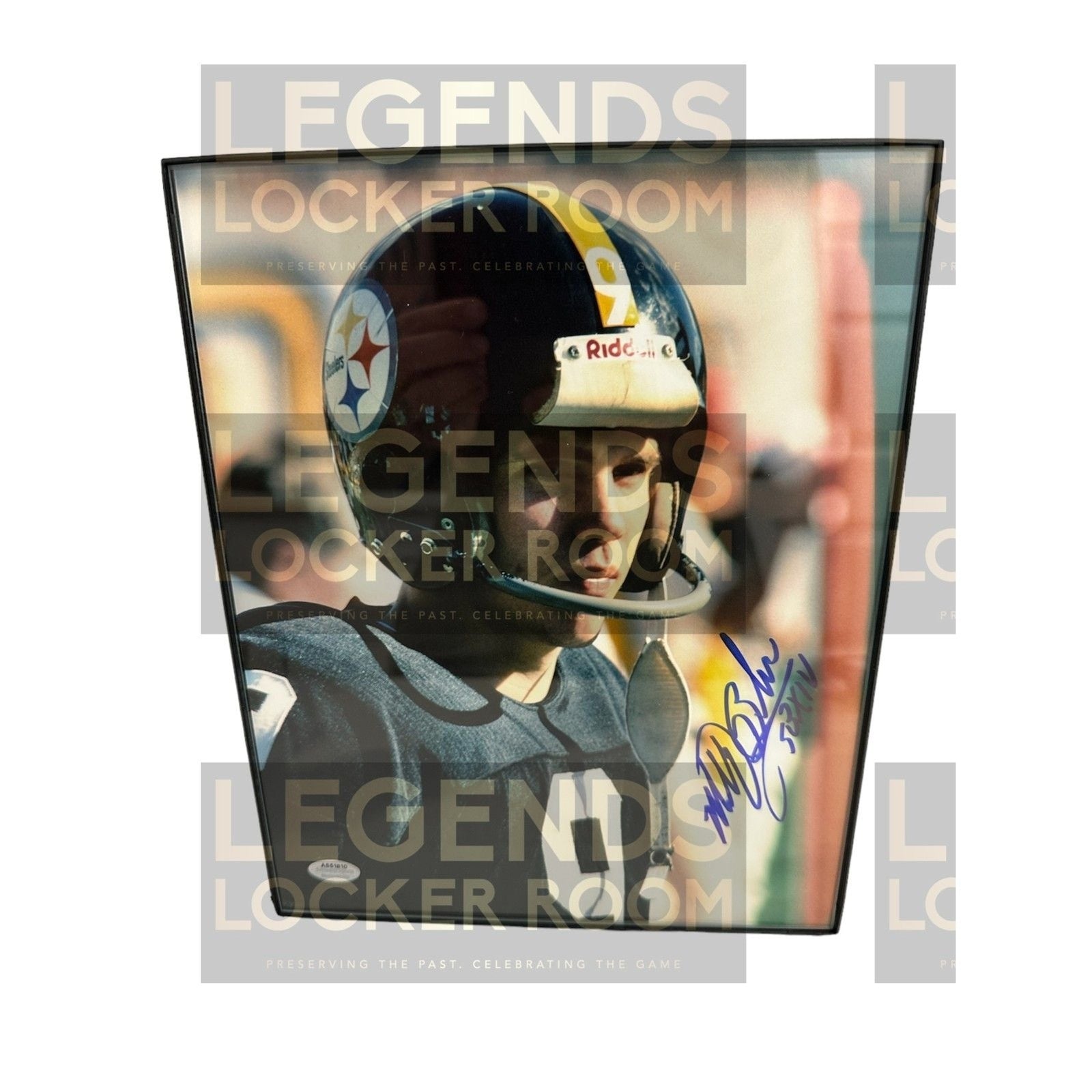 Framed Matt Bahr Signed 8x10 Photo with Inscription "Super Bowl XIV"