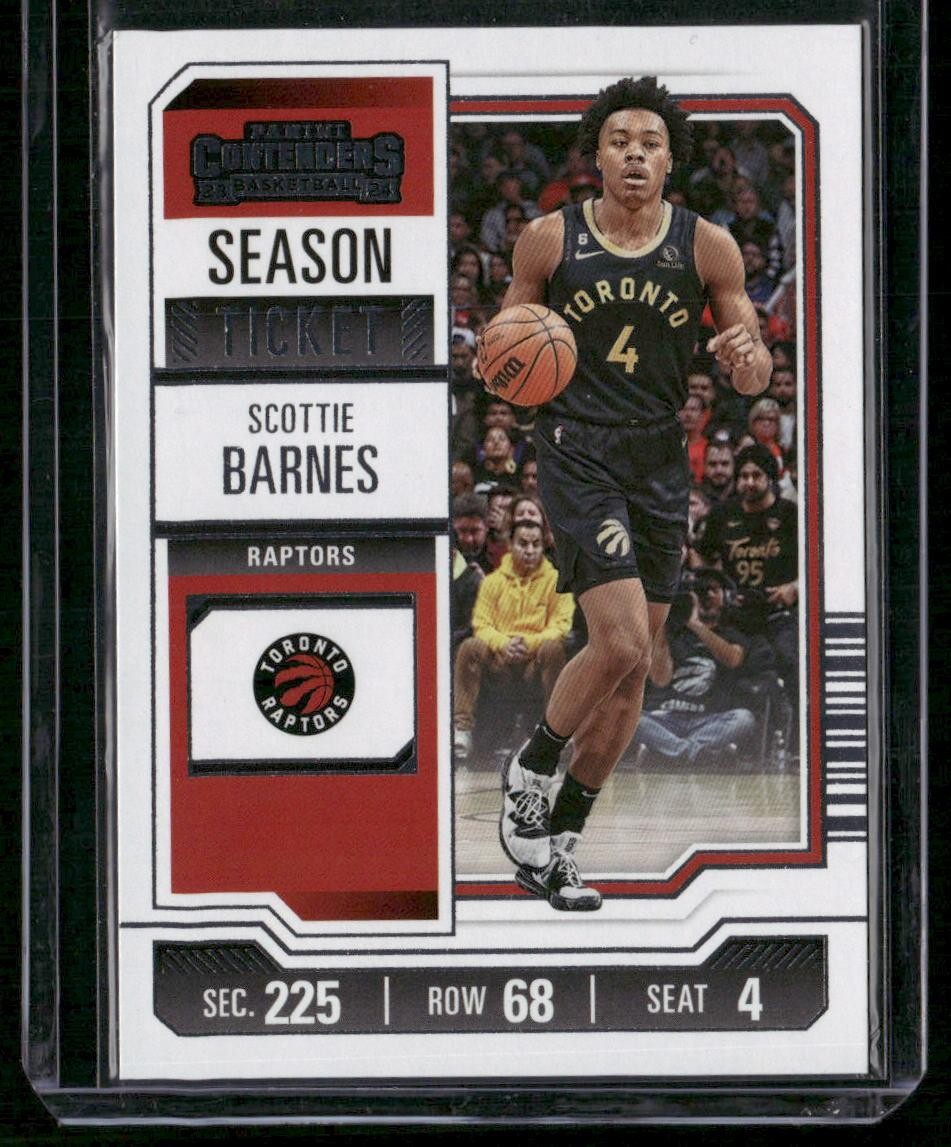 2023-24 Panini Contenders #37 Scottie Barnes Season Ticket Retail