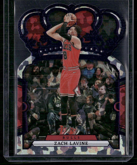 2023-24 Panini Crown Royale #58 Zach LaVine Crystal Purple #/25