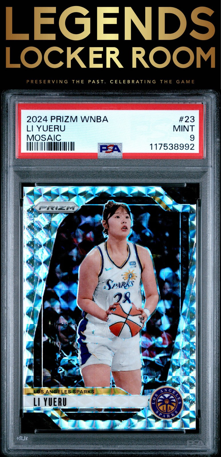 2024 Panini Prizm Wnba #23 Li Yueru Mosaic 1/3 PSA 9