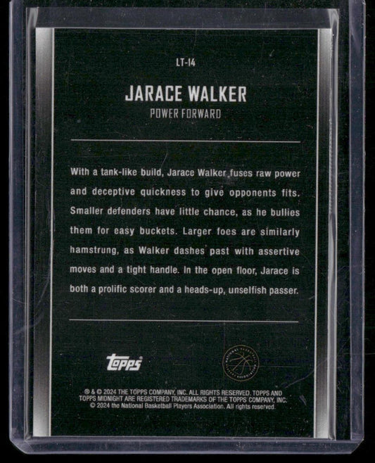 2023-24 Topps Midnight #LT-14 Jarace Walker Lunar Tide Dusk #/75