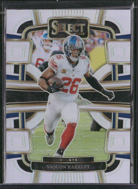 2023 Panini Select #75 Saquon Barkley Silver Prizms
