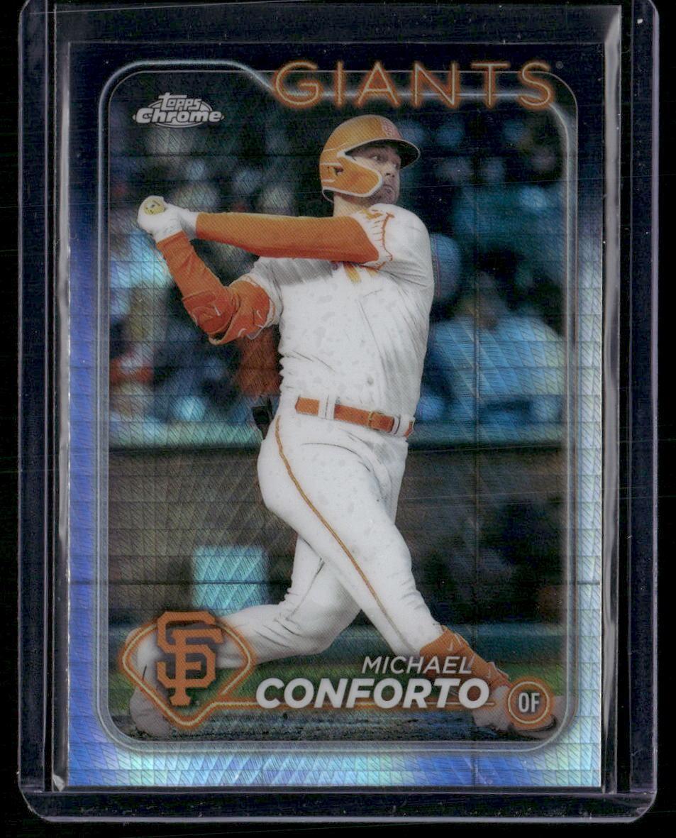 2024 Topps Chrome #256 Michael Conforto Prism Refractors
