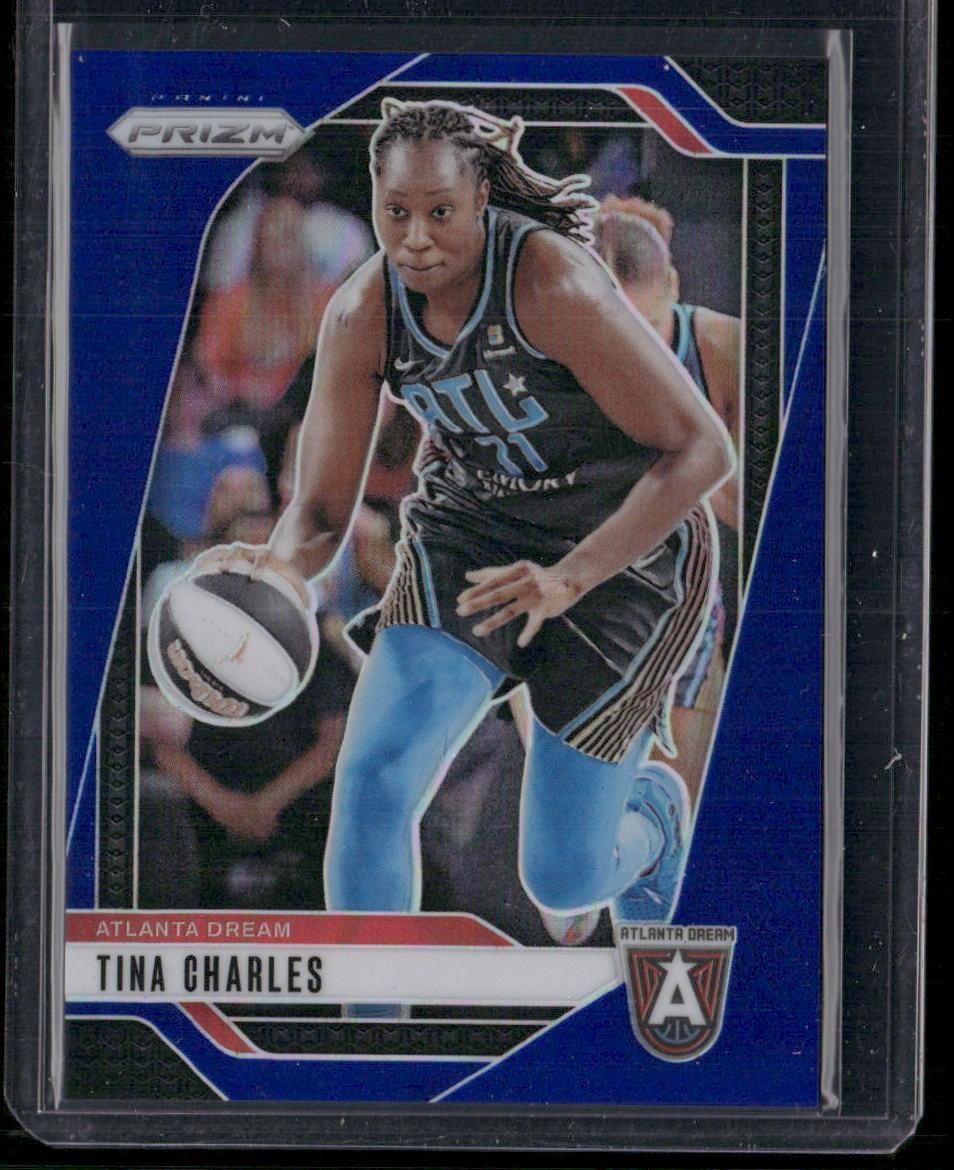 2024 Panini Prizm WNBA #36 Tina Charles Blue Prizms #/199