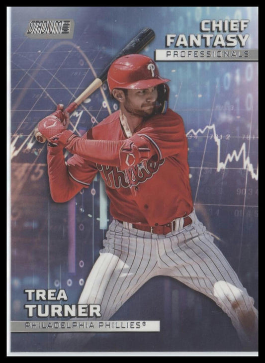 2023 Stadium Club #CFPRO-7 Trea Turner Chief Fantasy Professionals