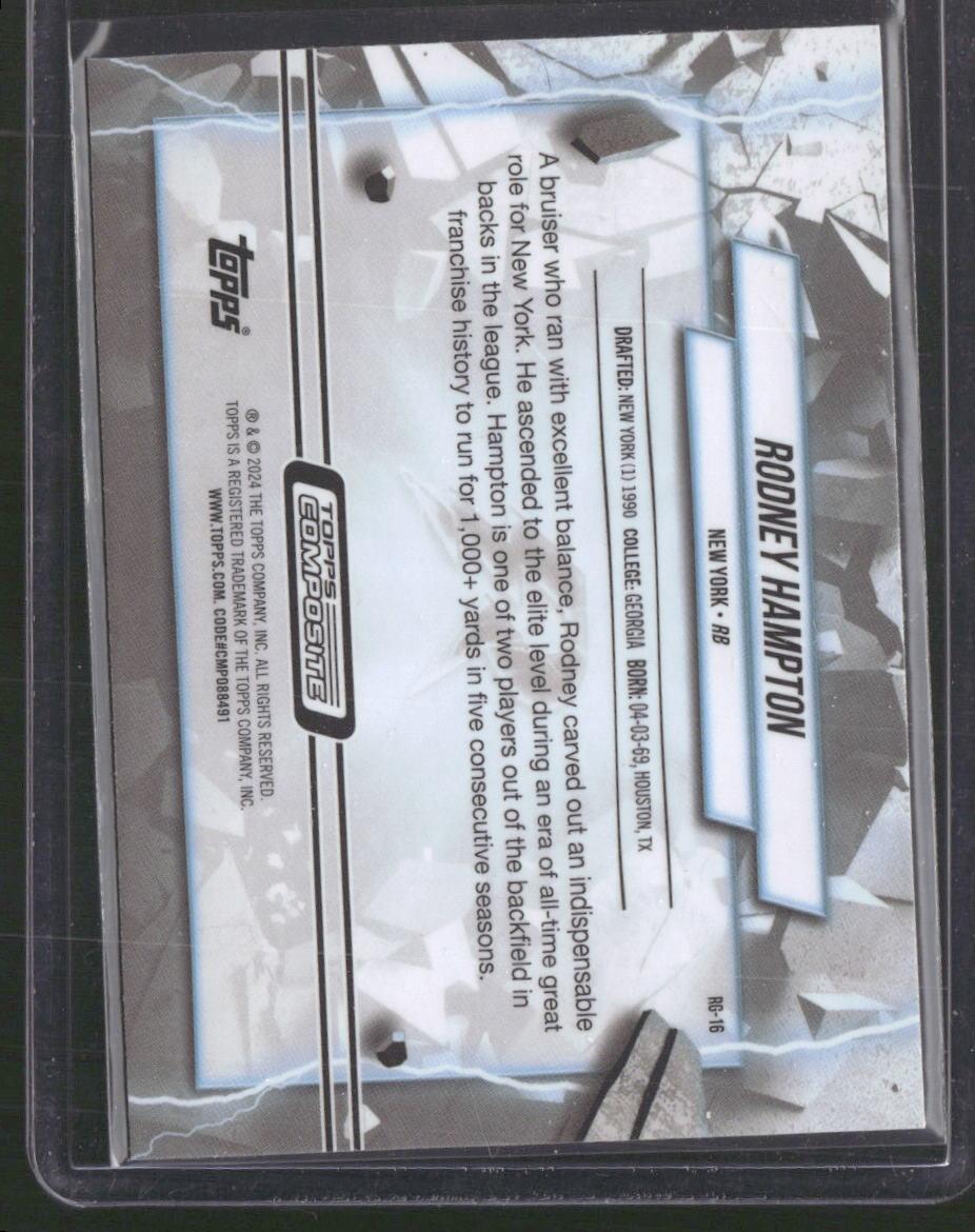 2023 Topps Composite #RG-16 Rodney Hampton Resurgence Grounded