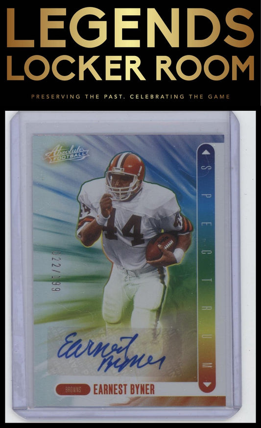 2024 Panini Absolute #SS-EBR Earnest Byner Spectrum Signatures #/199