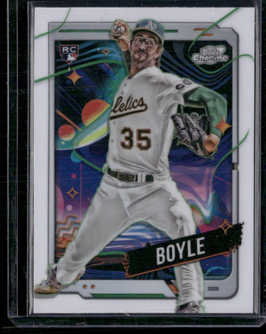 2024 Topps Chrome Cosmic #191 Joe Boyle White Hole Refractor