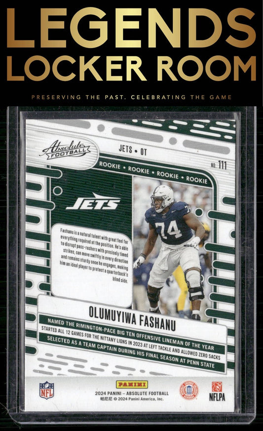 2024 Panini Absolute #111 Olumuyiwa Fashanu Retail