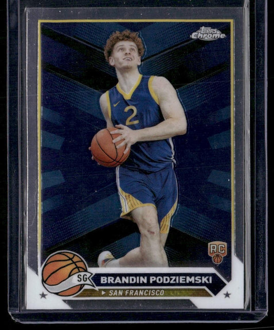 2023-24 Topps Chrome #190 Brandin Podziemski