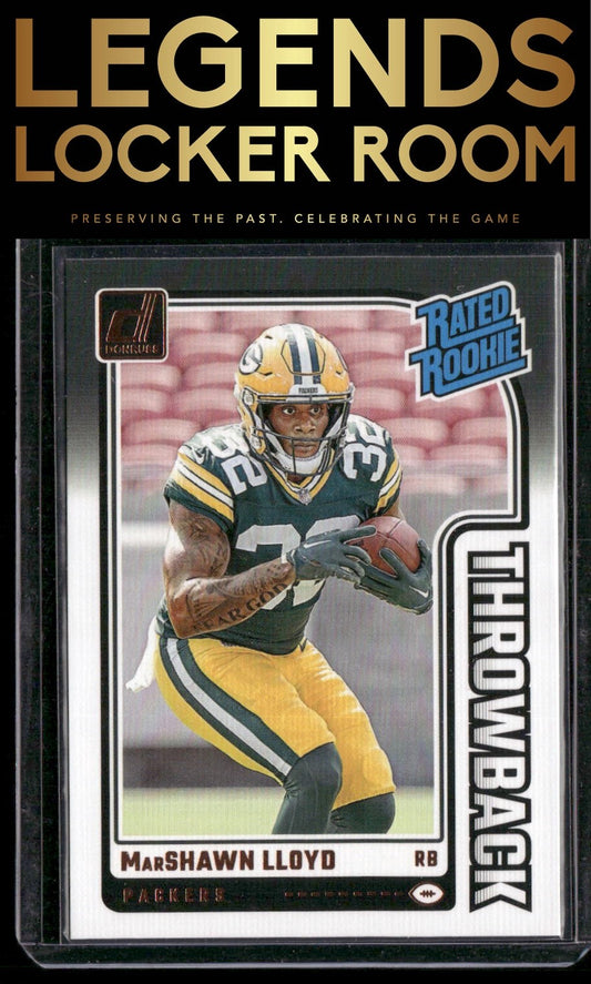 2024 Donruss #31 MarShawn Lloyd Rated Rookies Throwback