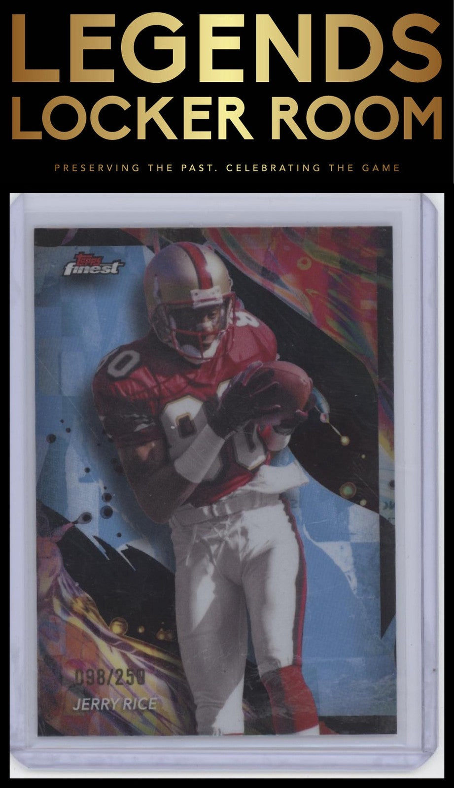 2024 Finest #147 Jerry Rice Sky Blue Refractor #/250