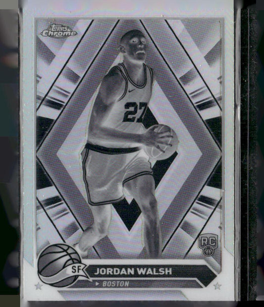 2023-24 Topps Chrome #189 Jordan Walsh Negative Refractors