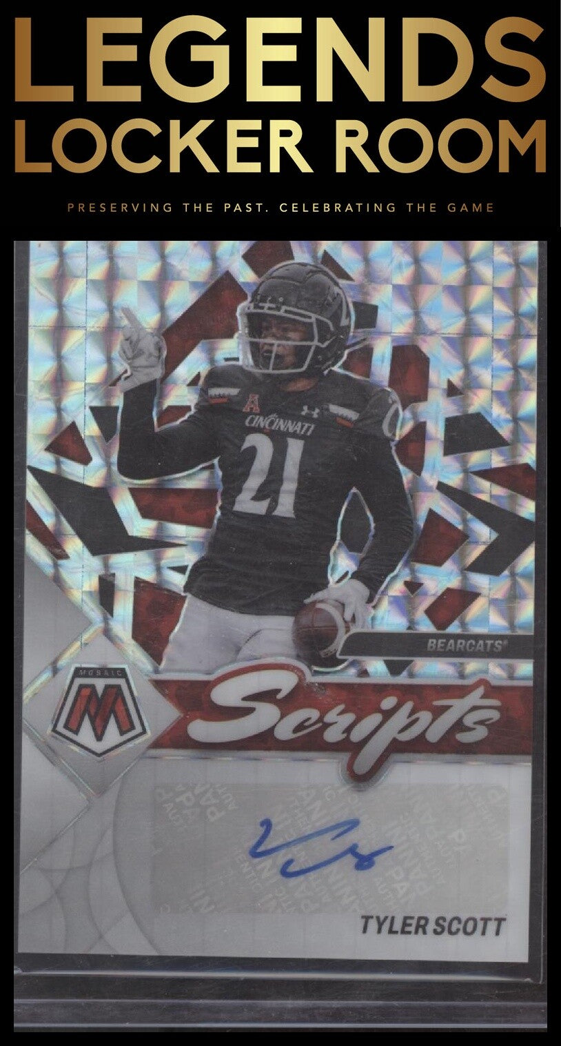 2023 Panini Mosaic Draft Picks #SM-TSC Tyler Scott Scripts Mosaic