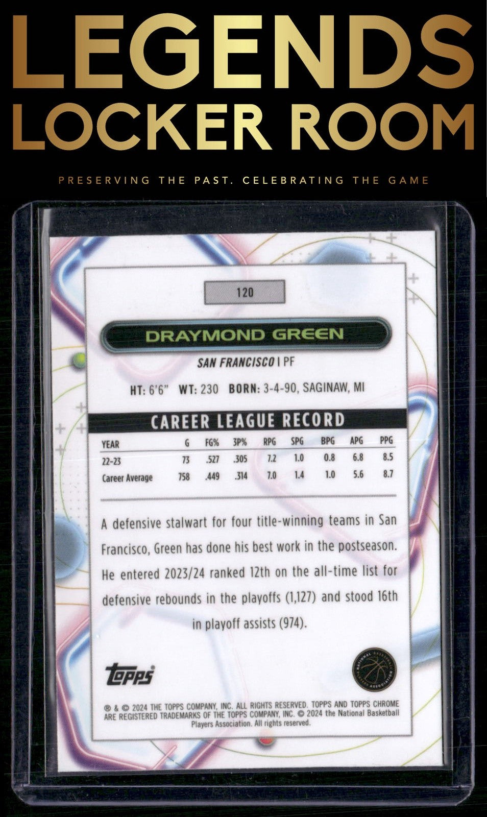 2023-24 Topps Chrome Cosmic #120 Draymond Green