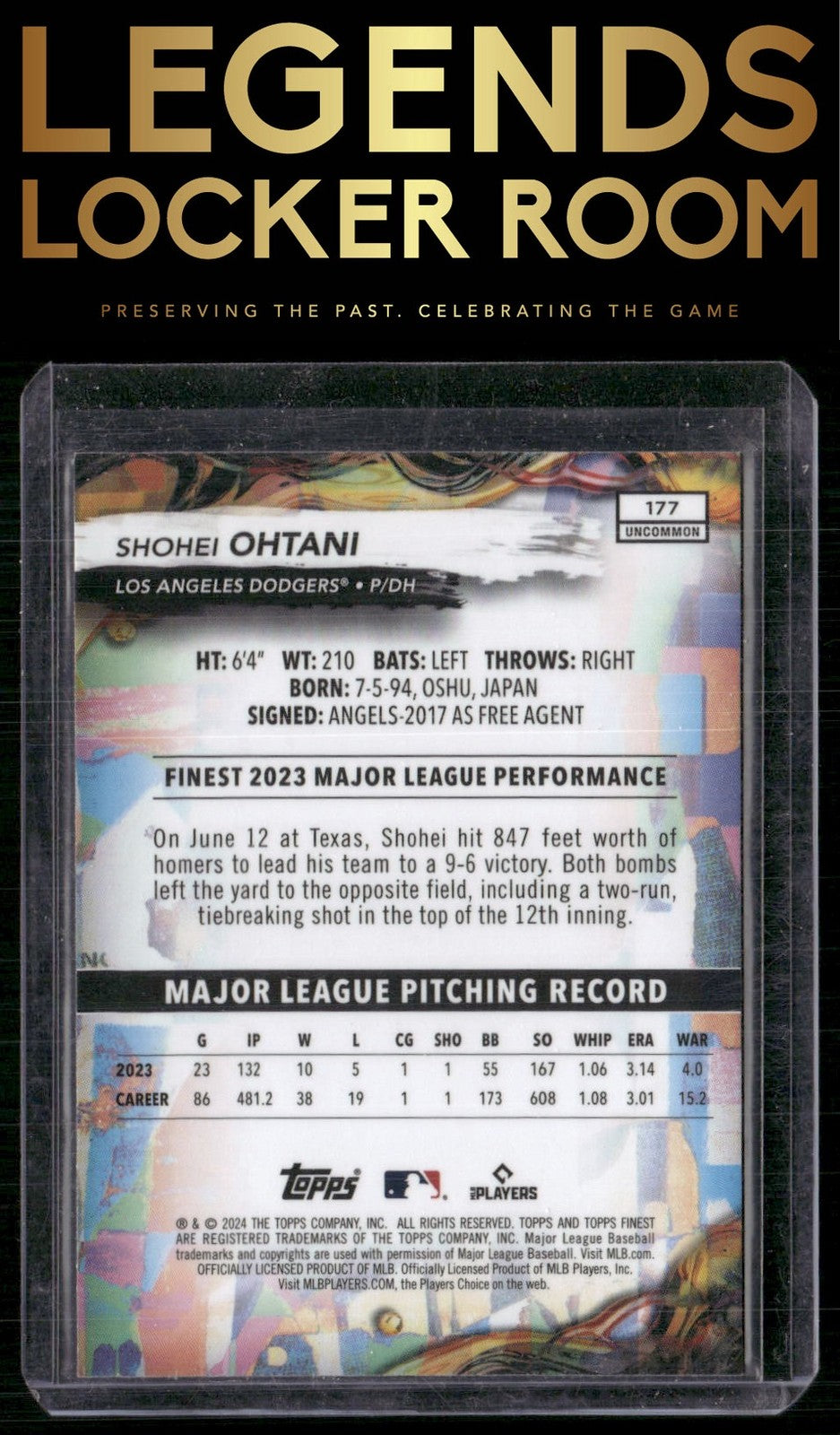 2024 Finest #177 Shohei Ohtani