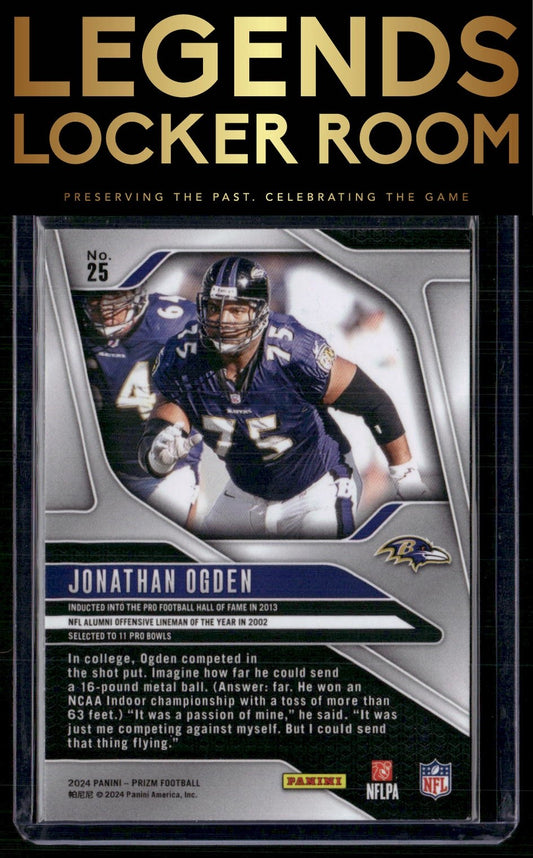 2024 Panini Prizm #25 Jonathan Ogden