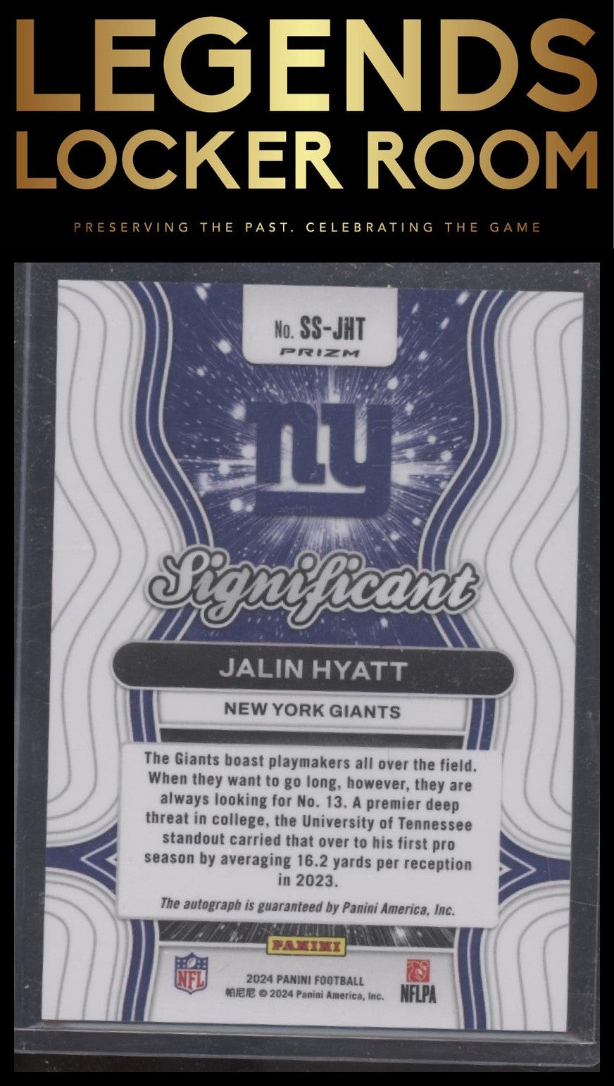 2024 Panini Prizm #SS-JHT Jalin Hyatt Significant Signatures