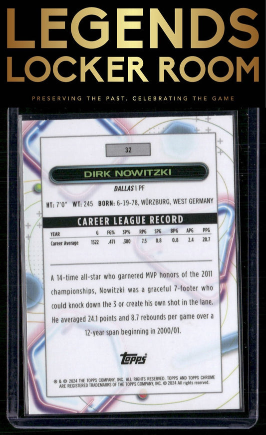 2023-24 Topps Chrome Cosmic #32 Dirk Nowitzki
