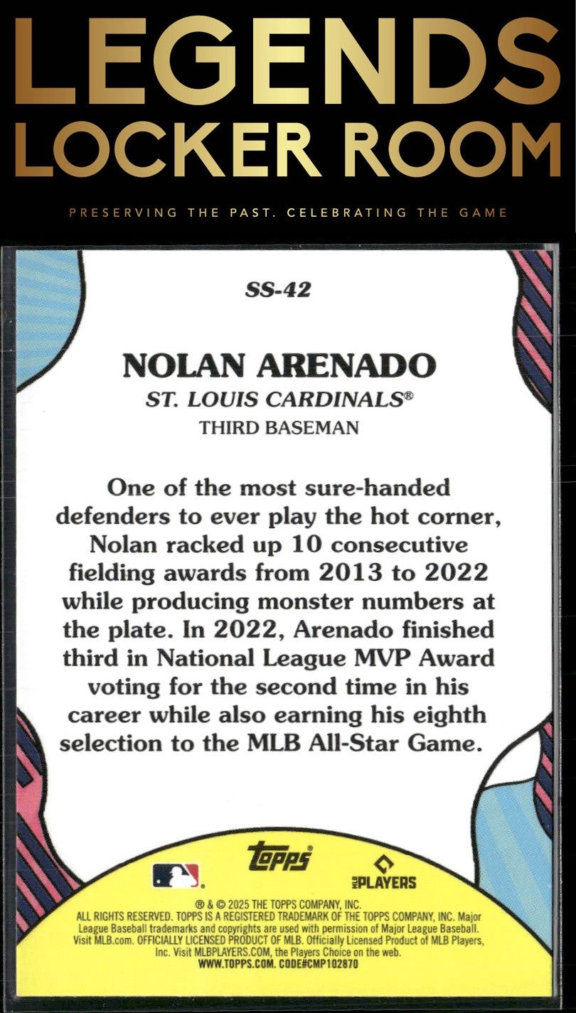 2025 Topps #SS-42 Nolan Arenado Summer Superstars