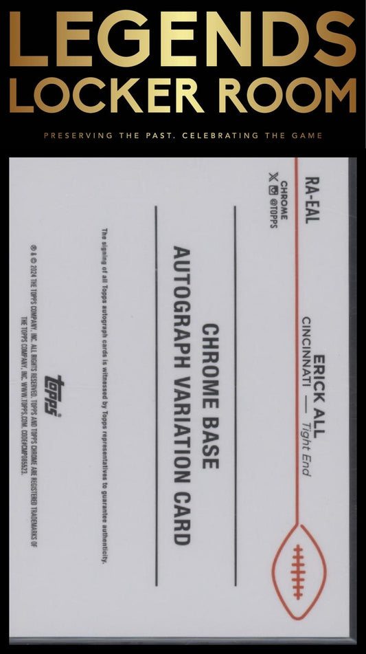 2024 Topps Chrome Erick All Rookie Auto Orange Geometric Refractor /25