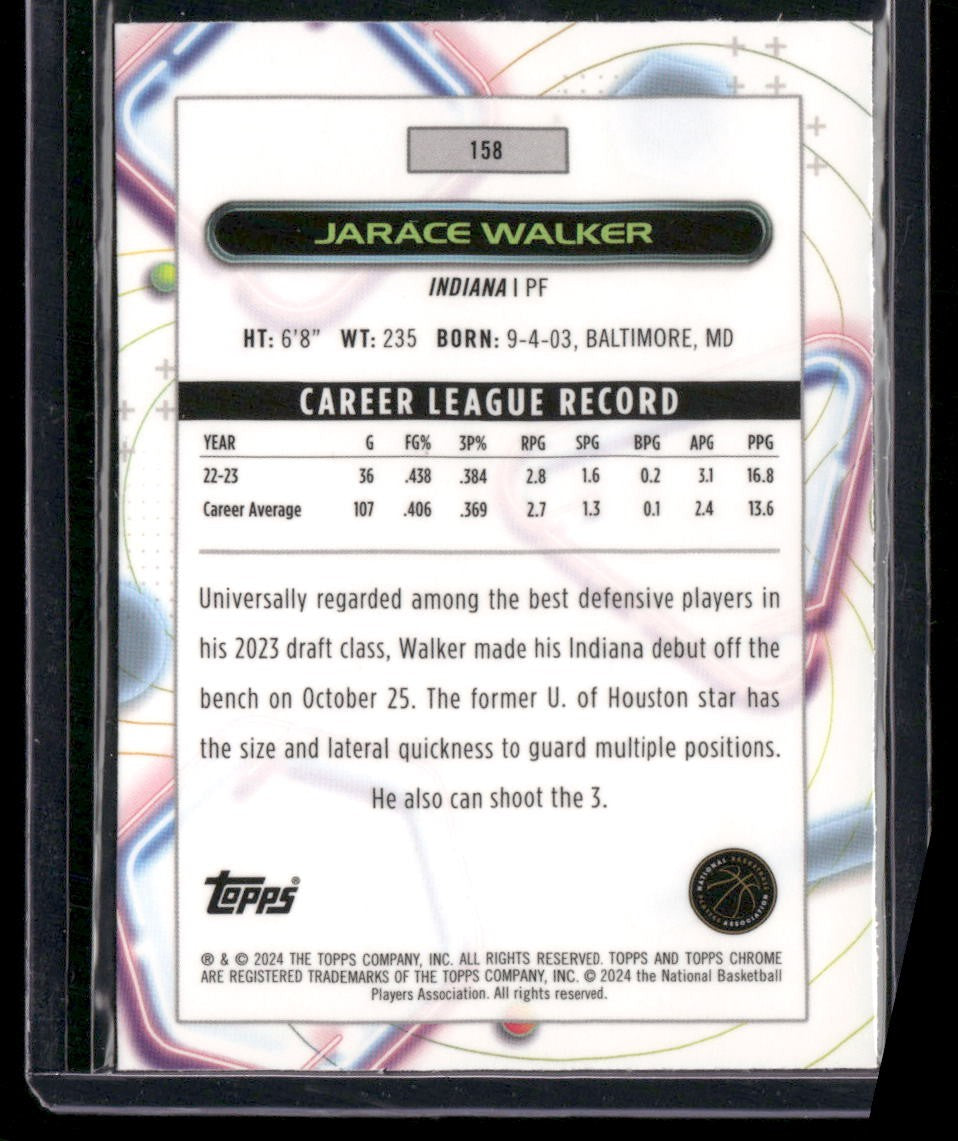 2023-24 Topps Chrome Cosmic #158 Jarace Walker