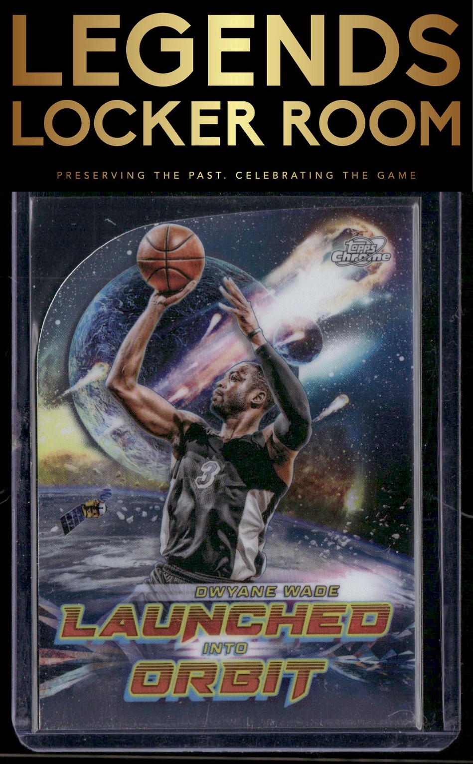2023-24 Topps Chrome Cosmic #LIO-24 Dwyane Wade Launched Into Orbit