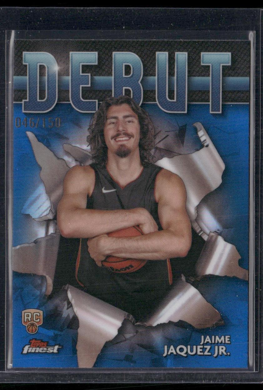 2023-24 Finest #D-30 Jaime Jaquez Jr. Debut Blue Refractors #/150