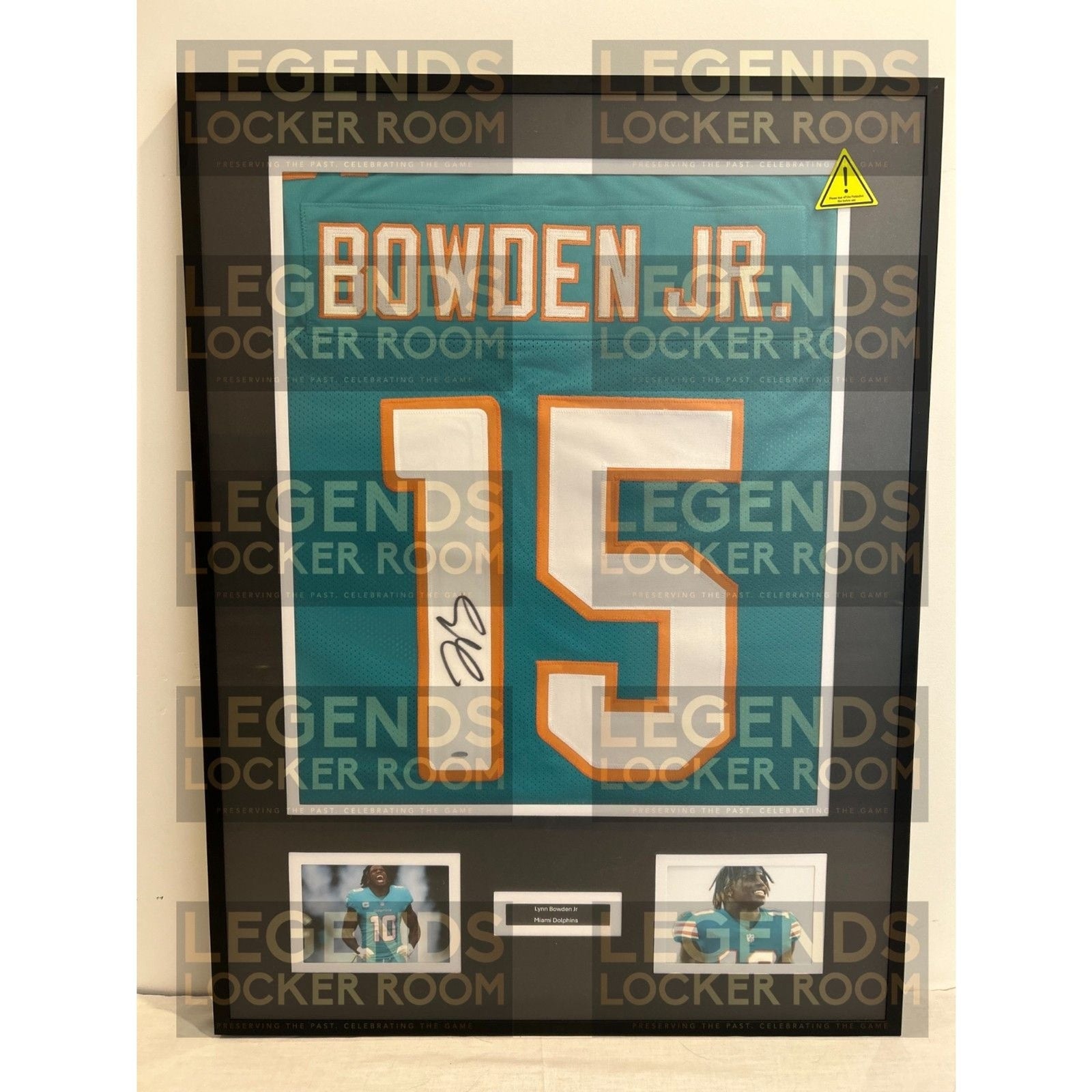 Framed Lynn Bowden Jr. Autographed Jersey (With Certificate of Authenticity)