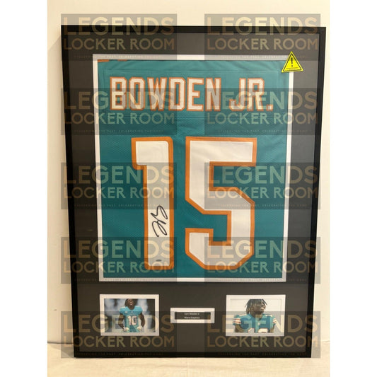 Framed Lynn Bowden Jr. Autographed Jersey (With Certificate of Authenticity)