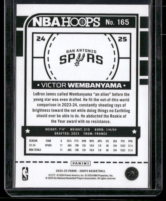 2024-25 Hoops #165 Victor Wembanyama