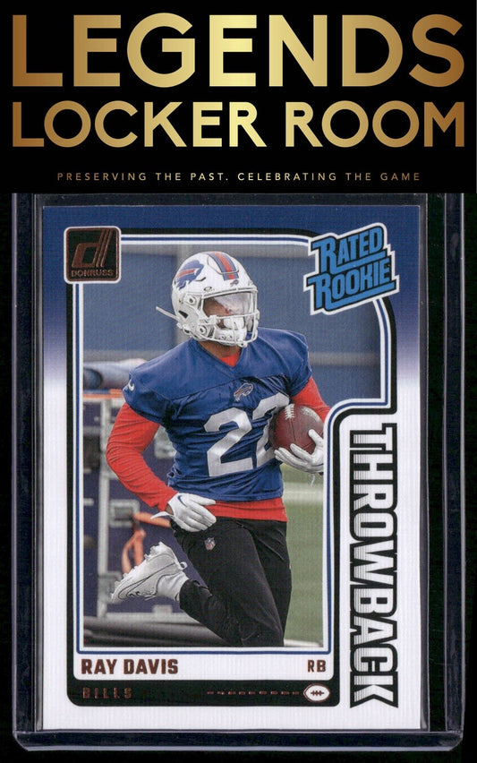 2024 Donruss #41 Ray Davis Rated Rookies Throwback