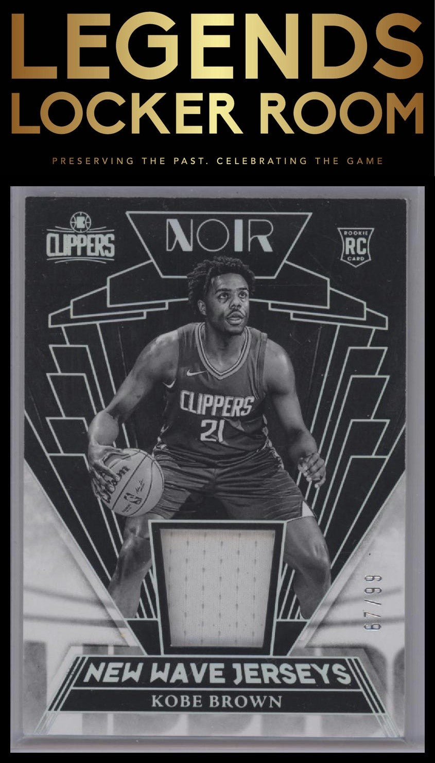 2023-24 Panini Noir #NWJ-KBR Kobe Brown New Wave Jerseys #/99
