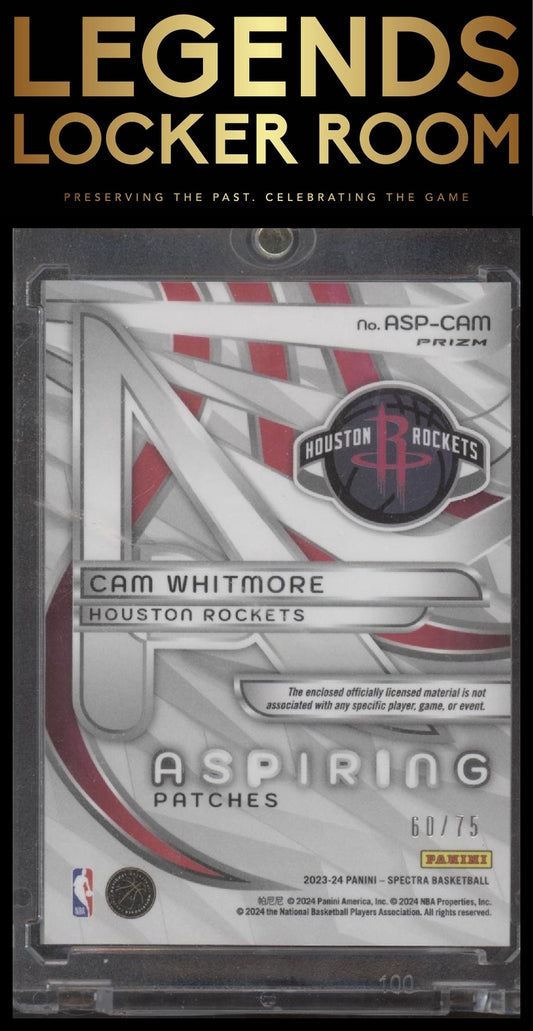 2023-24 Panini Spectra #ASP-CAM Cam Whitmore Aspiring Patches Interstellar #/75