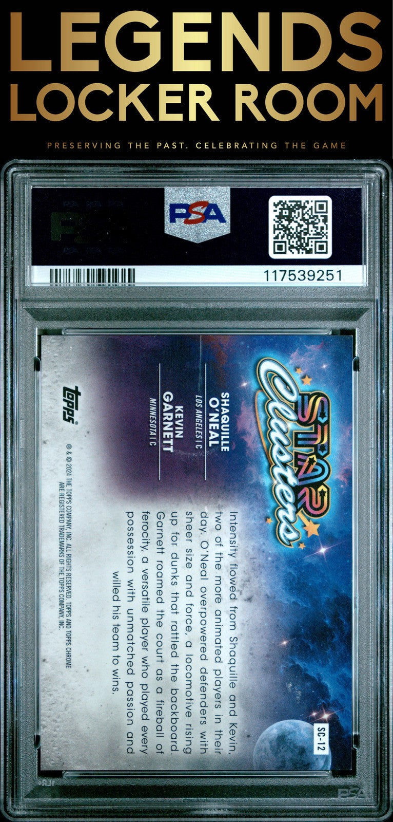 2023 Topps Cosmic Chrome Star Clusters Garnett/O'Neal /99 PSA 9