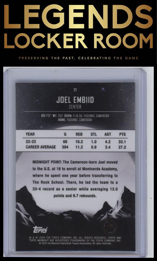 2023-24 Topps Midnight #21 Joel Embiid