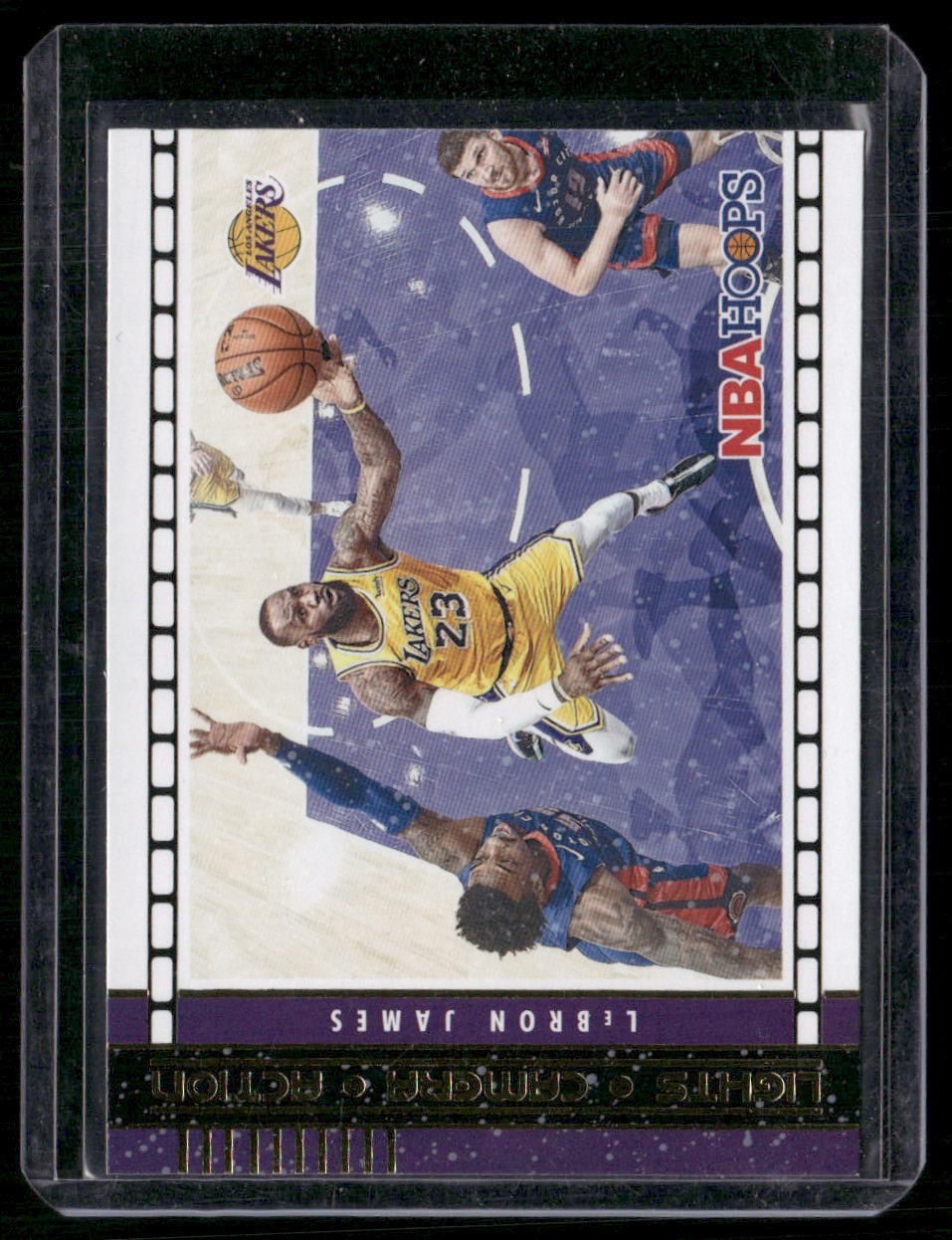 2021-22 Hoops #28 LeBron James Lights Camera Action