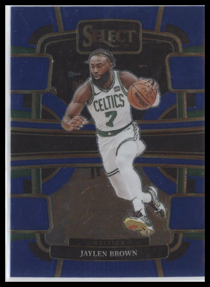 2023-24 Panini Select #22 Jaylen Brown Blue (Retail Base)