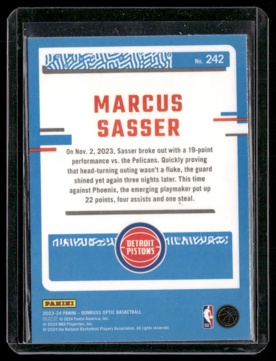 2023-24 Donruss Optic #242 Marcus Sasser