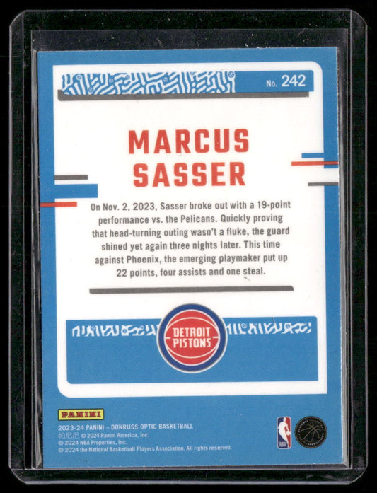2023-24 Donruss Optic #242 Marcus Sasser