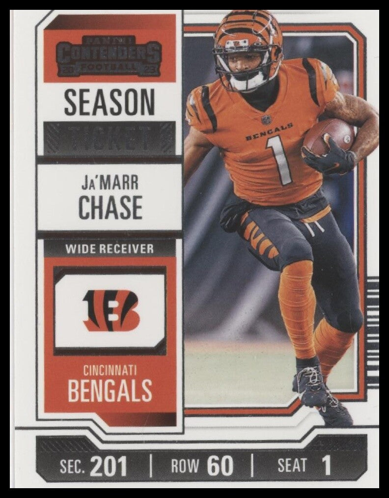 2023 Panini Contenders #21 Ja'Marr Chase Season Ticket Retail