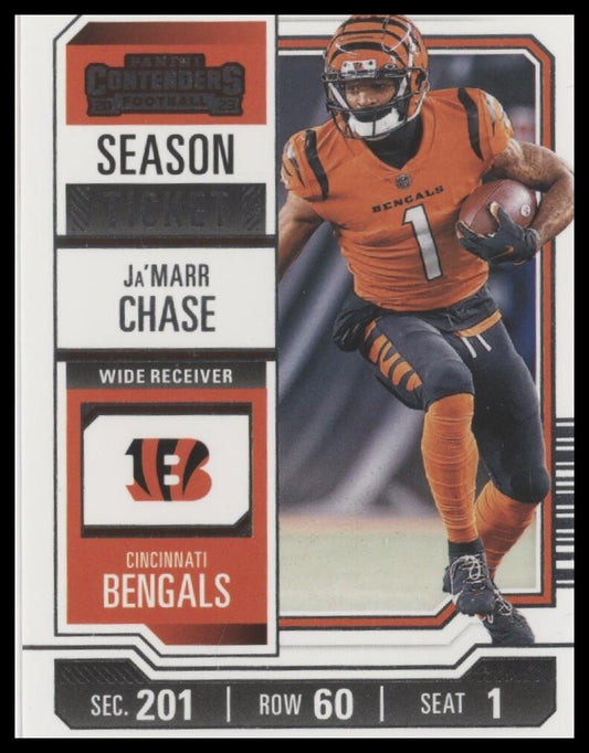 2023 Panini Contenders #21 Ja'Marr Chase Season Ticket Retail
