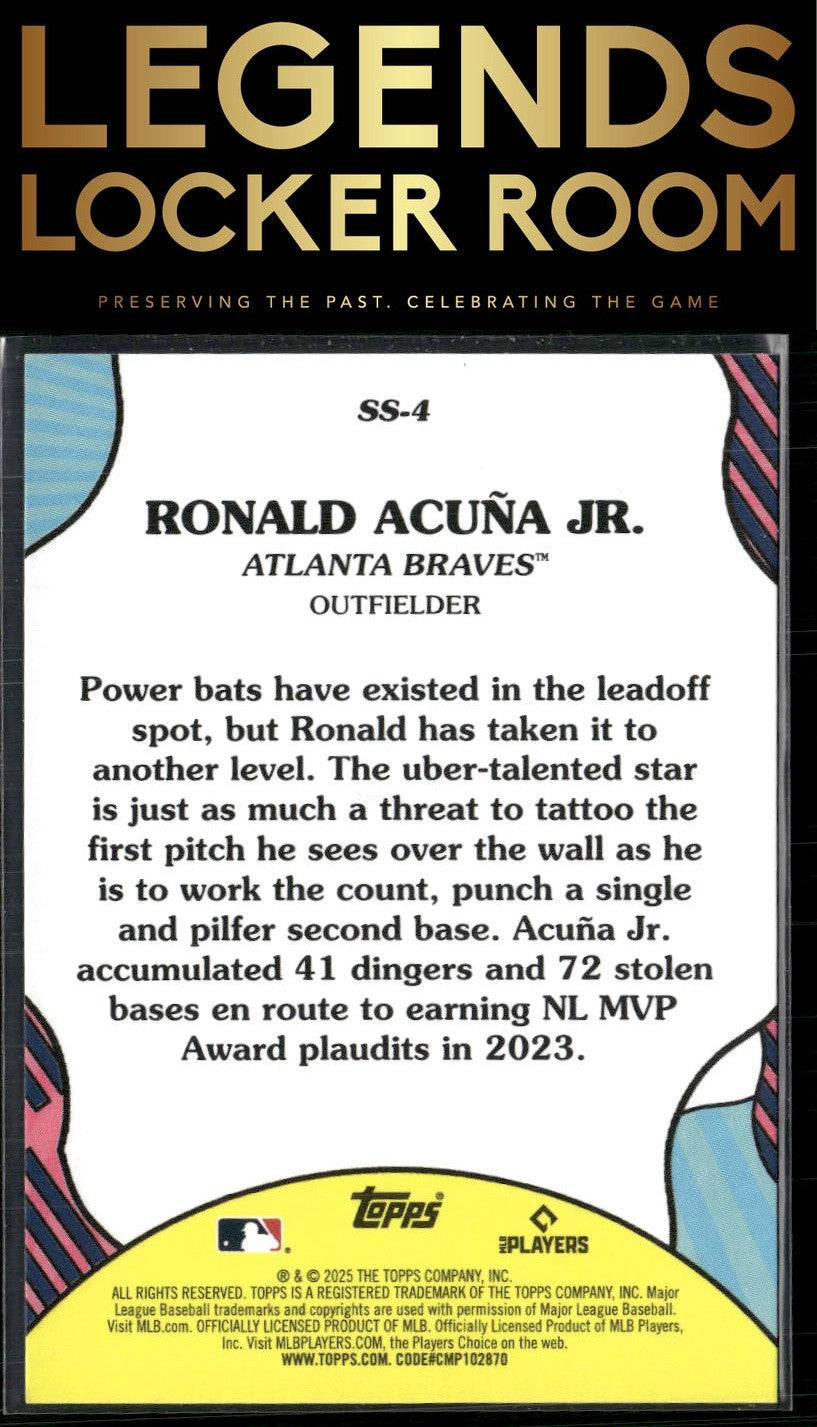 2025 Topps #SS-4 Ronald Acuña Jr. Summer Superstars