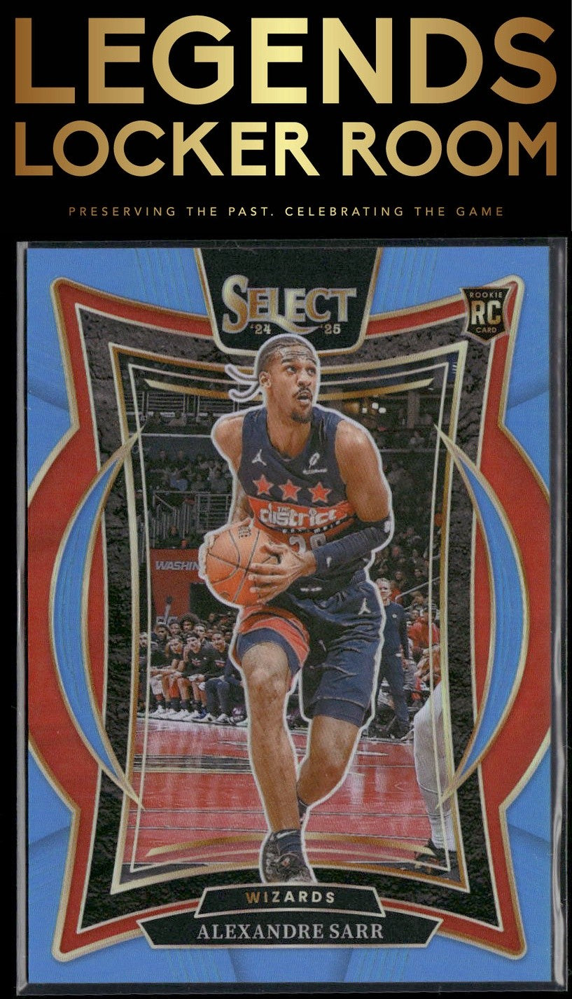 2024-25 Panini Select #73 Alexandre Sarr Light Blue Prizm #/299