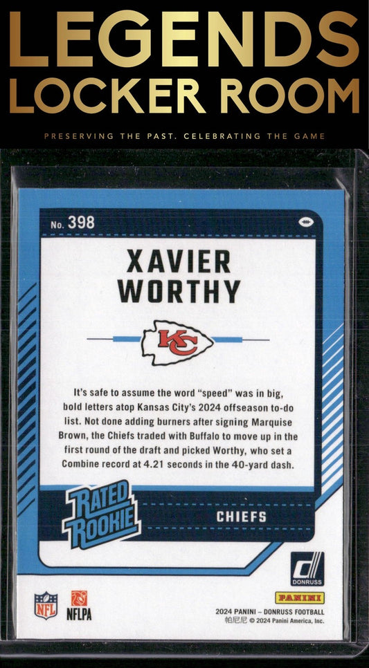 2024 Donruss #398 Xavier Worthy