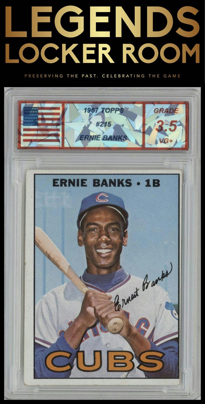 1967 Topps #215 Ernie Banks Other 3.5