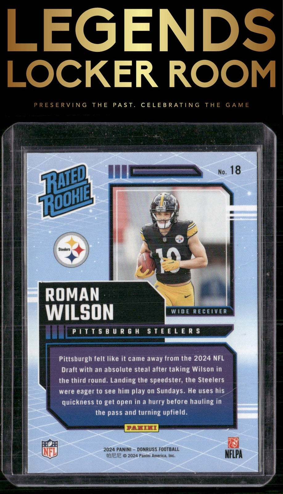 2024 Donruss #18 Roman Wilson Rated Rookies Retro