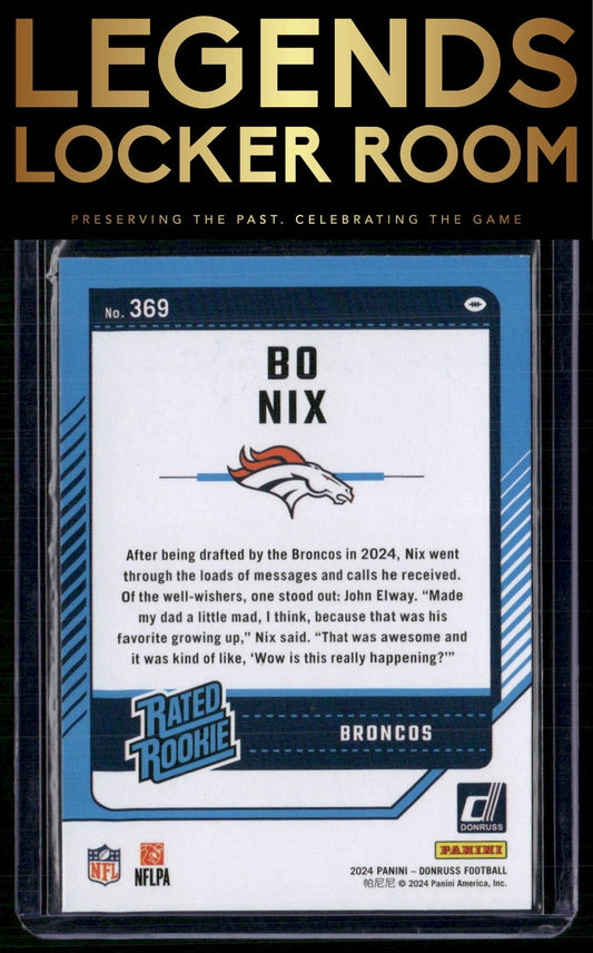 2024 Donruss #369 Bo Nix