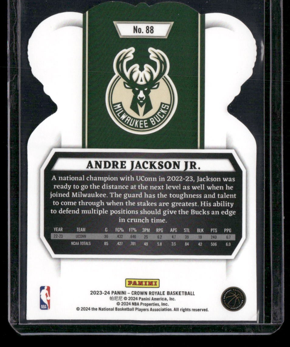 2023-24 Panini Crown Royale #88 Andre Jackson Jr.